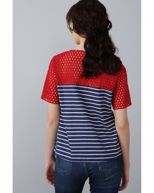 Футболка с кружевом G082SZ004.601699