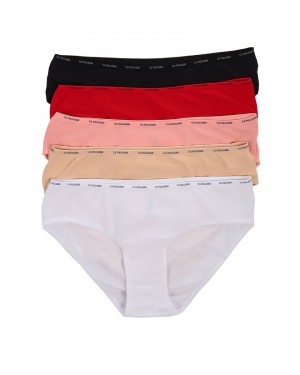 Набор трусиков 5 пар.67002.RED/WHITE/BIEGE//ORANGE