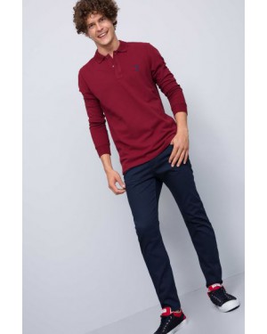 Базовое поло с длинным рукавом G081SZ082.646446
